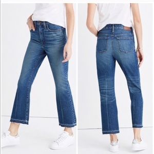 Madewell  retro high rise crop jeans